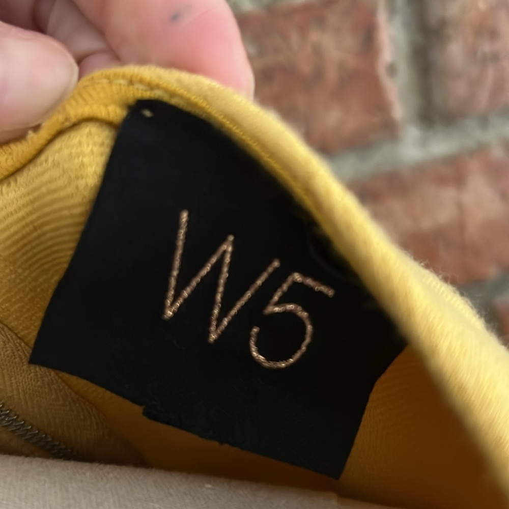EUC W5 woven yellow dot top Size M - Picture 3 of 5